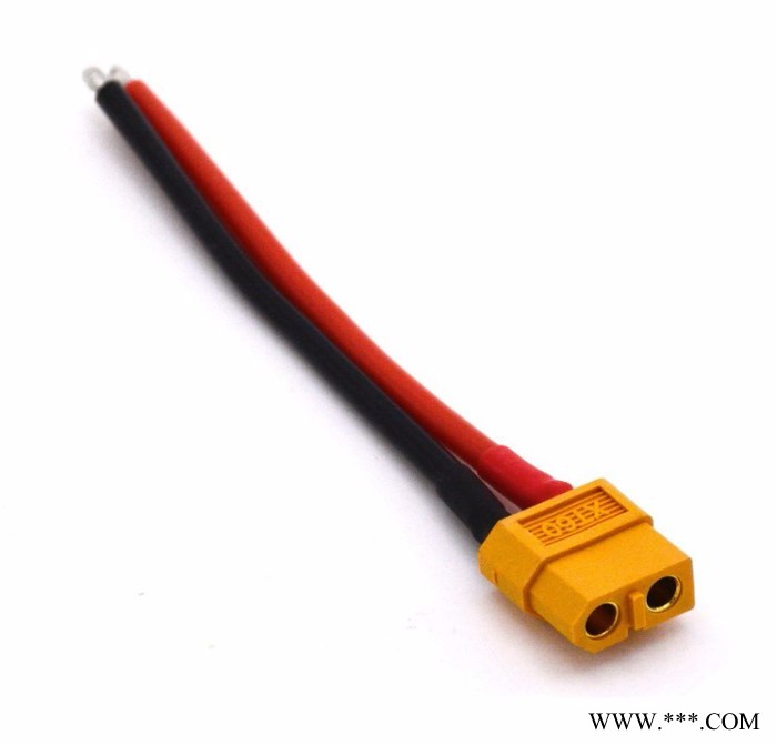 euhobby工厂批发模型锂电池线XT60公头母头充电转接线14AWG硅胶线100mm图2