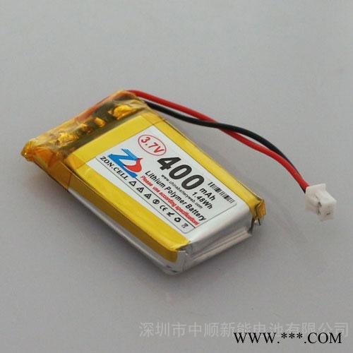 中顺芯 3.7V 400mAh 602030聚合物锂电池图2
