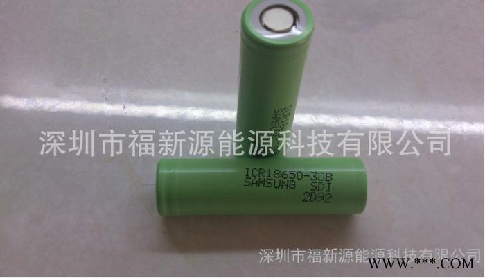 三星原装18650 3000MAH 圆柱锂电池 ICR原装进口 数码产品专用