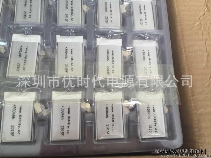 蓝牙音箱MP3薄窄型小聚合物锂电池蓝牙耳机电池300mAh足容A品锂电图4