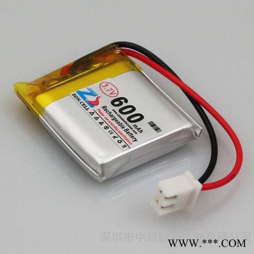 中顺芯 3.7V 600mAh 602530聚合物锂电池图2