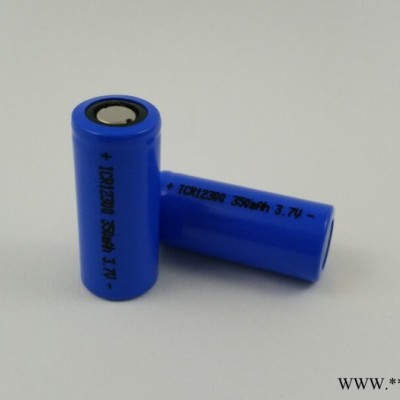 圆柱锂电池12300 3.7V 350mAh 测试仪器电池12300 10280 14650
