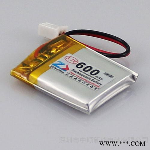 中顺芯 3.7V 600mAh 503035聚合物锂电池图2