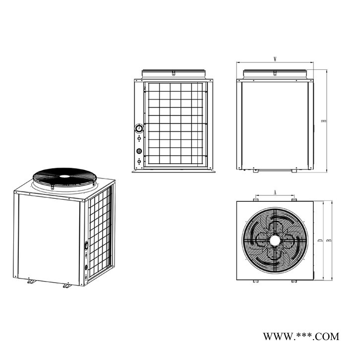 志高KFXRS-9.5I/W常温系列空气源热泵机组  商用热泵  空气源热水器  热泵热水器  空气能热泵 空气能热水器图7