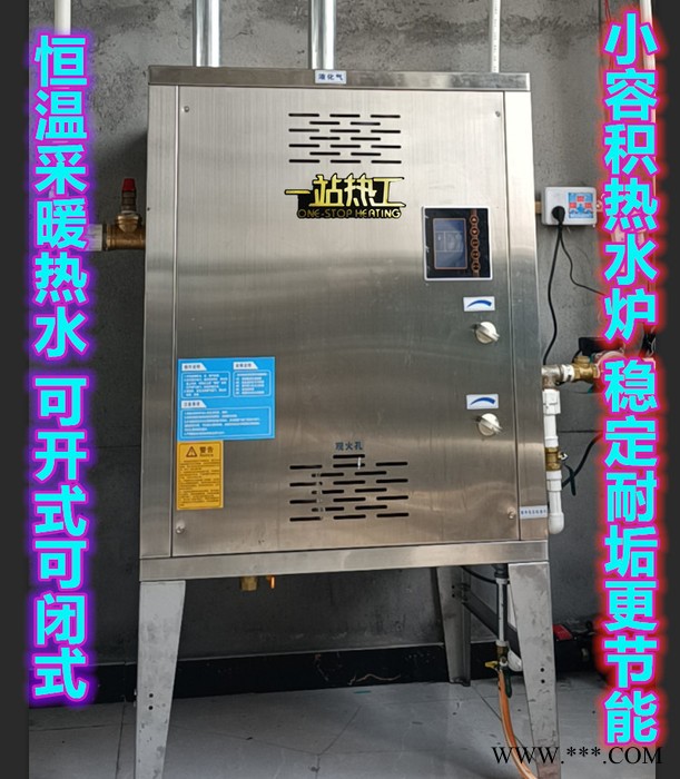 自由能 天然气热水锅炉 冷凝式燃气供暖采暖锅炉 环保节能商用燃气热水器 洗浴燃气热水锅炉图2