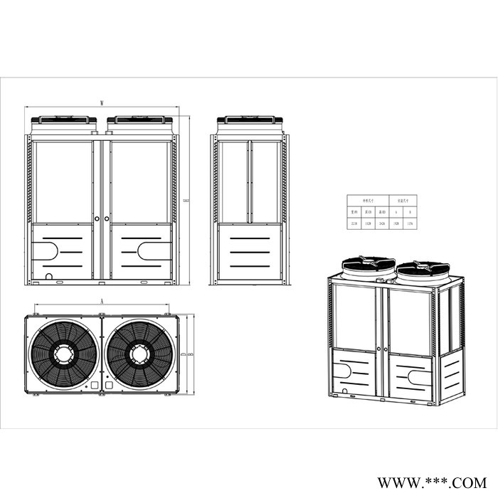 志高DKZCN-160S/F3(U型)定频冷暖二联供系列热泵机组 商用热泵机组 空气源热水器  空气能厂家 热泵厂家图2