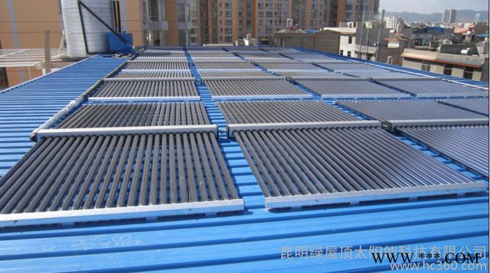 供应绿屋顶太阳能热水工程;太阳能热水器;
