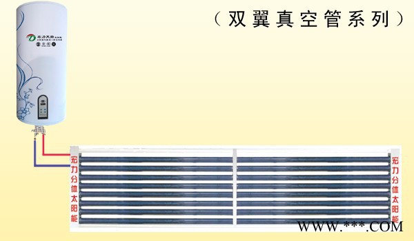 宏力天扬双翼真空管80L壁挂太阳能热水器图2