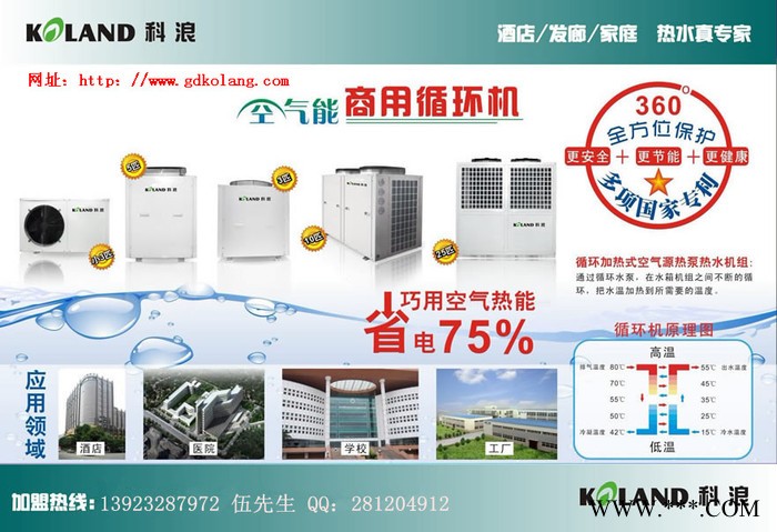 供应安徽合肥阜阳淮北安庆科浪空气能热水器图2