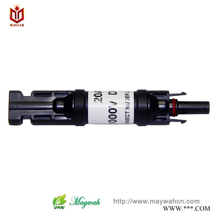 MC4太阳能光伏连接器 带保险丝连接器 防水IP67 厂直销  maylar MC4保险丝图2