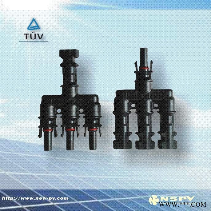 供应东莞新金卫太阳能防水4转1连接器对接头 太阳能防水接头图4