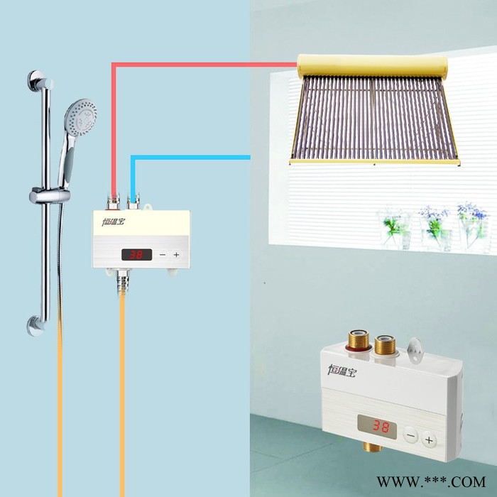 佛山三俊电子F102混水阀 太阳能热水器专用恒温浴室混水阀 浴室混水阀淋浴混水阀 简单易用操作简单智能恒温图2