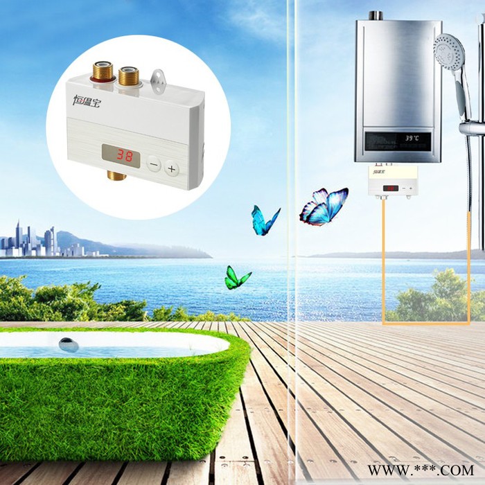 佛山三俊电子F102混水阀 太阳能热水器专用恒温浴室混水阀 浴室混水阀淋浴混水阀 简单易用操作简单智能恒温图1