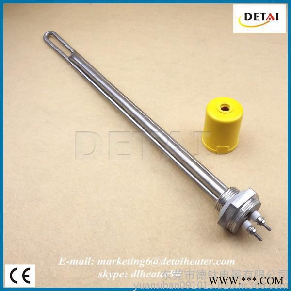 供应史密斯太阳能热水器电加热管不锈钢，220v 3000W螺纹固定1寸法兰图2