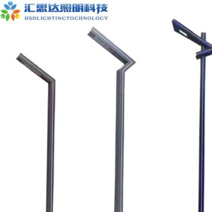 小区户外LED铝型材灯庭院灯定做景区写字楼现代中式7字型铝型材灯图2