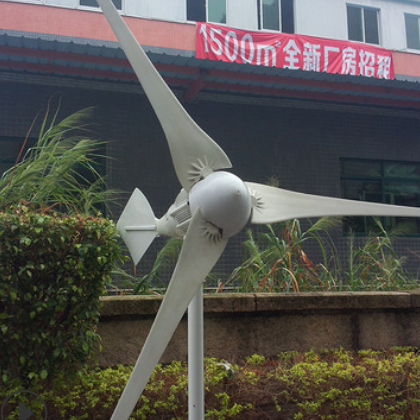 厂家销售1000W24V48V96v风力发电机三叶五叶款铝机壳纯铜线圈风能图3