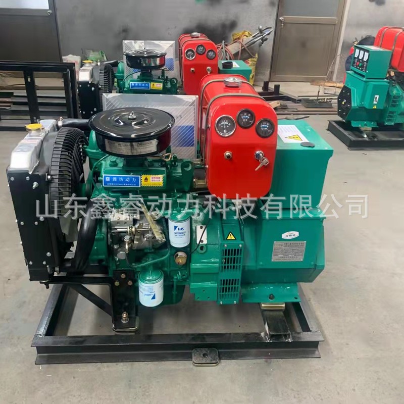 双杠柴油发电机组20KW 30千瓦小型家用超静音发电机组 工厂直供图2