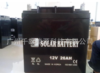 12V24AH UPS蓄电池 太阳能免维护蓄电池 EPS蓄电池12V26AH图3