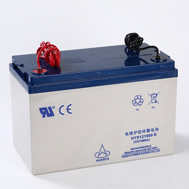 环宇12v100Ah免维护铅酸蓄电池 太阳能光伏电源UPS路灯蓄电池批发图4