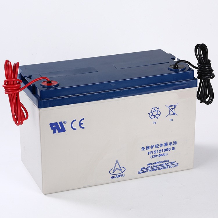 环宇12v100Ah免维护铅酸蓄电池 太阳能光伏电源UPS路灯蓄电池批发图2