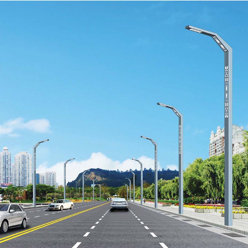 工厂生产单臂led路灯新农村道路照明高亮度路灯杆大量现货批发图2