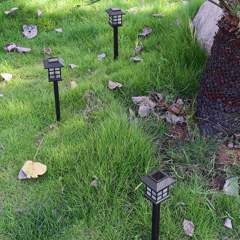 跨境户外太阳能花园小夜灯LED家用小房子草坪灯庭院灯小宫灯图4