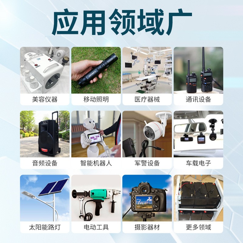 18650锂电池组太阳能动力电池电动工具圆柱三元磷酸铁锂12 v锂电图2
