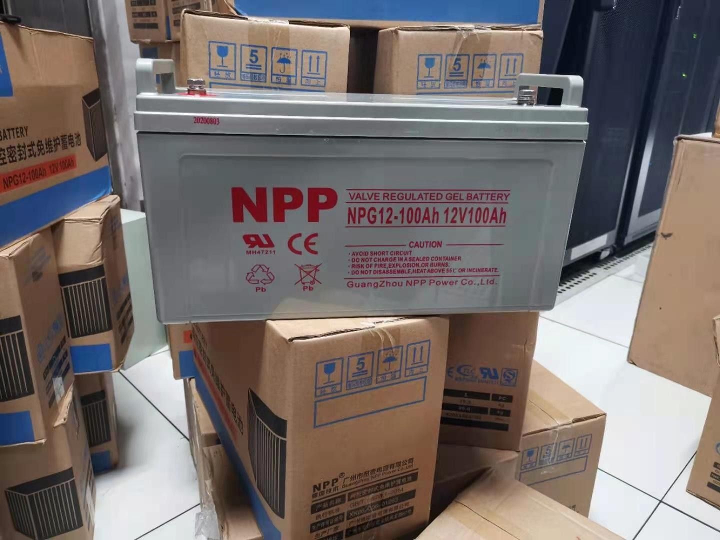 耐普12V100ah太阳能蓄电池胶体蓄电池免维护铅酸蓄电池UPS直流屏图2