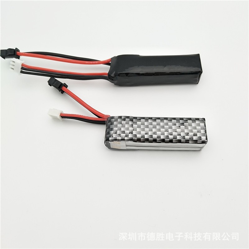 斯泰迪6代 沙鹰乐辉短剑MP5K水弹7.4V 500mah 25C聚合物锂电池组