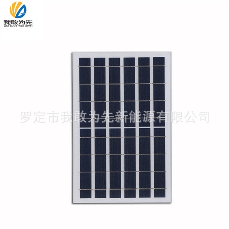 源头工厂批发通货铝框玻璃层压 6V 8W 太阳能电池板光伏组件图3