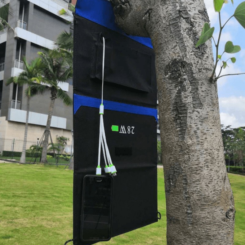 15W20W28W32W18V/21V太阳能折叠包太阳能便携充电包图3