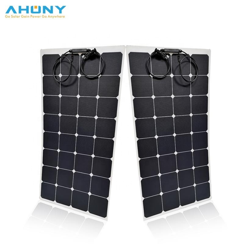 Sunpower100w透明太阳能板半柔性太阳能板用于游艇露营车图4