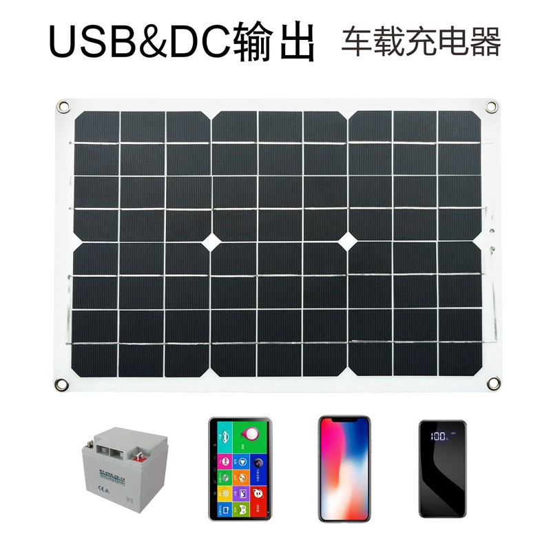 太阳能充电板轻薄280X420艺创20W18V 5V太阳能板太阳能电板太阳板图2