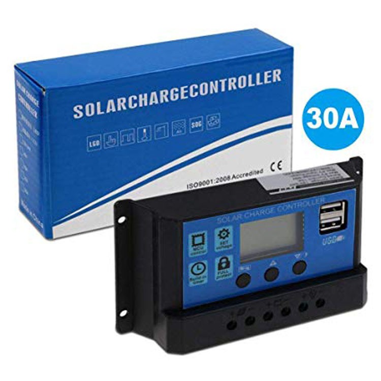 10-100A太阳能控制器30A液晶太阳能控制器12v24v自动识别ebay图5