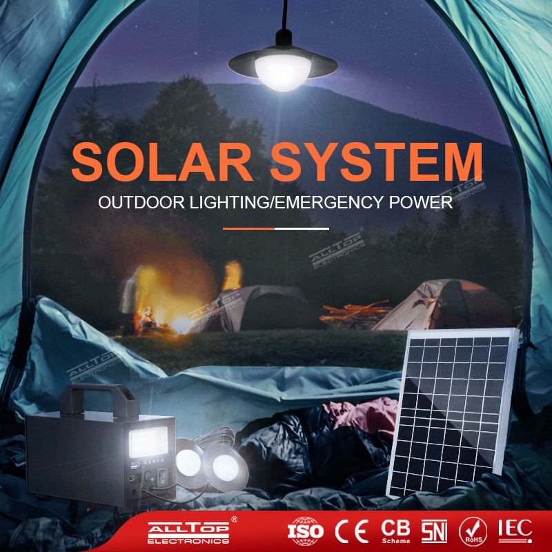 太阳能灯家用磷酸锂光源款小系统12V60W发电储电发电机组移动电源图4