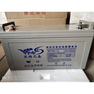 NP100-12阀控式铅酸免维护电池英特尼森12V100AH直流屏UPSEPS蓄电