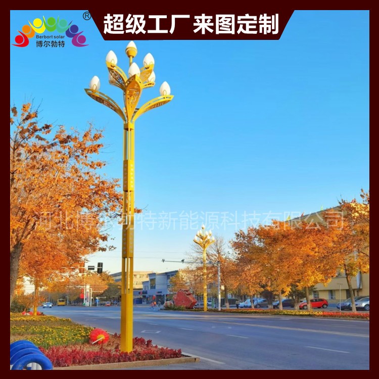 博尔勃特8米10米12米中华灯市政道路广场LED景观灯 玉兰灯 中华灯图2