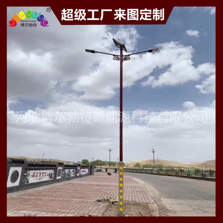 博尔勃特10米12米LED市电路灯 市政道路照明太阳能路灯厂 家批 发图4