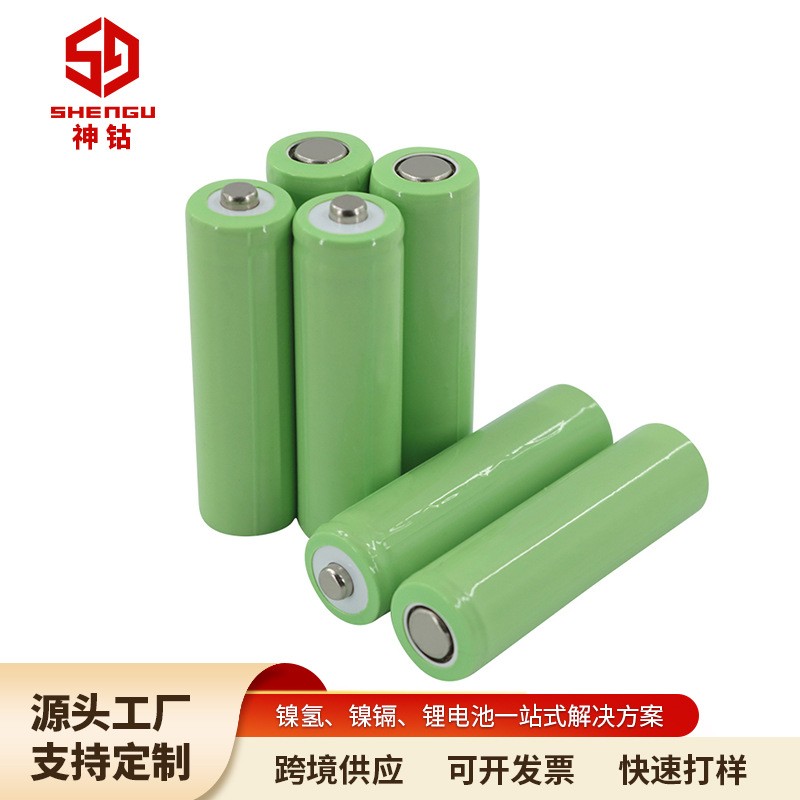 14500 800mAh Ni-MH果绿色外皮可充电电池AA镍氢电池1500mAh 1.2V图2
