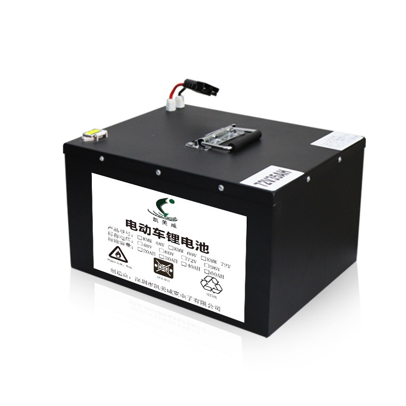 电摩外卖电动车电瓶锂电池48V60V72V三轮20AH30AH大容量三元 超轻图5