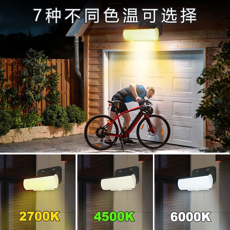 太阳能感应壁灯三色灯室内外庭院家用照明超亮路灯花园防水灯图4