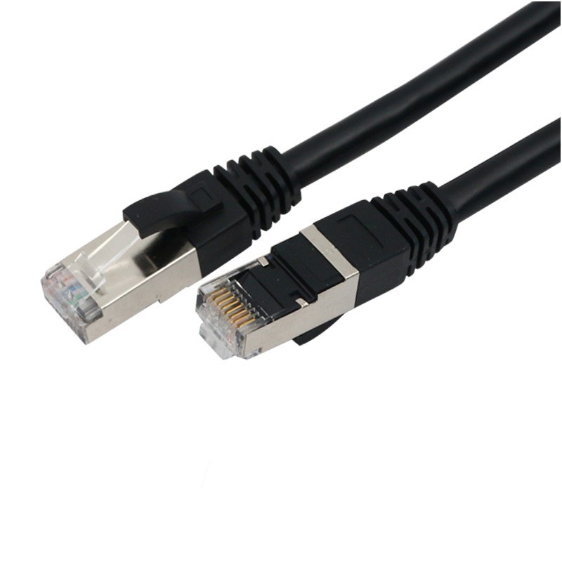 现货7类纯铜网线 Cat7七类屏蔽8芯双屏蔽 工业级镀金万兆 0.5M-20图5
