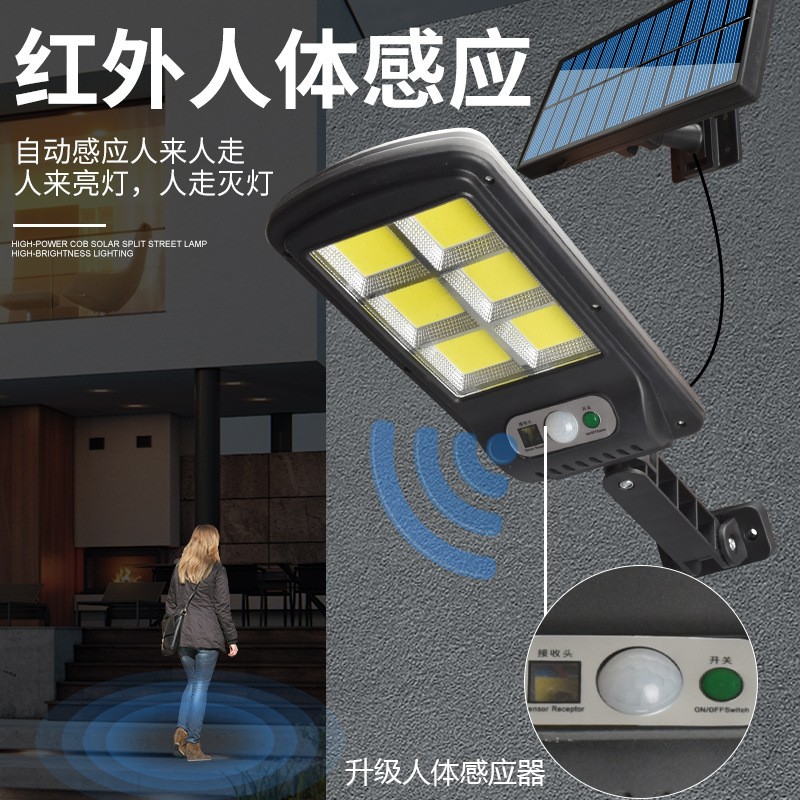分体式太阳能路灯2021新款感应庭院灯LED带杆室外新农村户外路灯图4