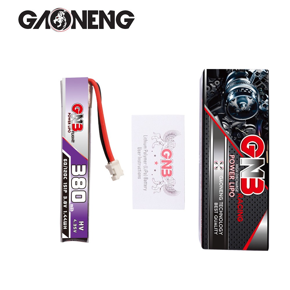 GNB高能380mAh 1S 3.8V 60C HV迷你FPV电动玩具航模无 人机锂电池图3