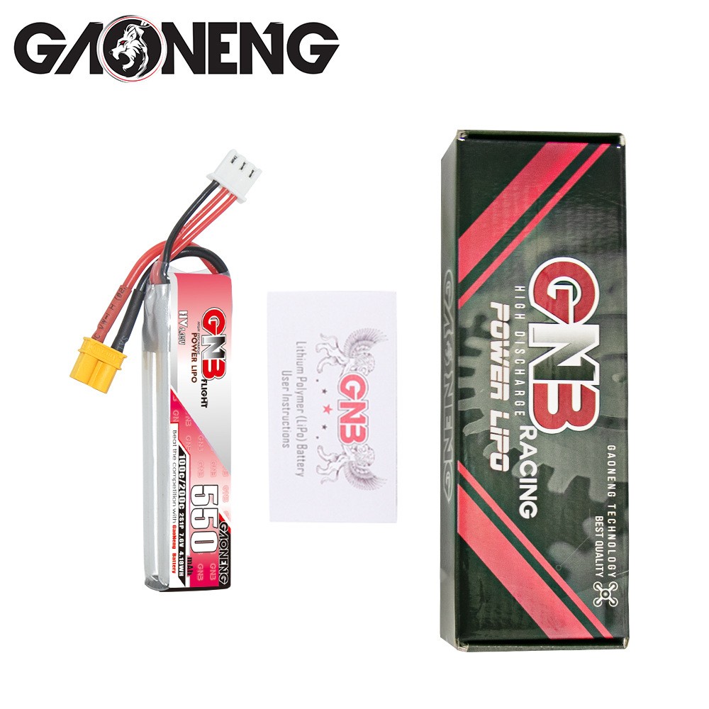 GNB高能550mAh 2S 7.6V 100C HV银燕Tinyhawk无刷航模FPV锂电池图4