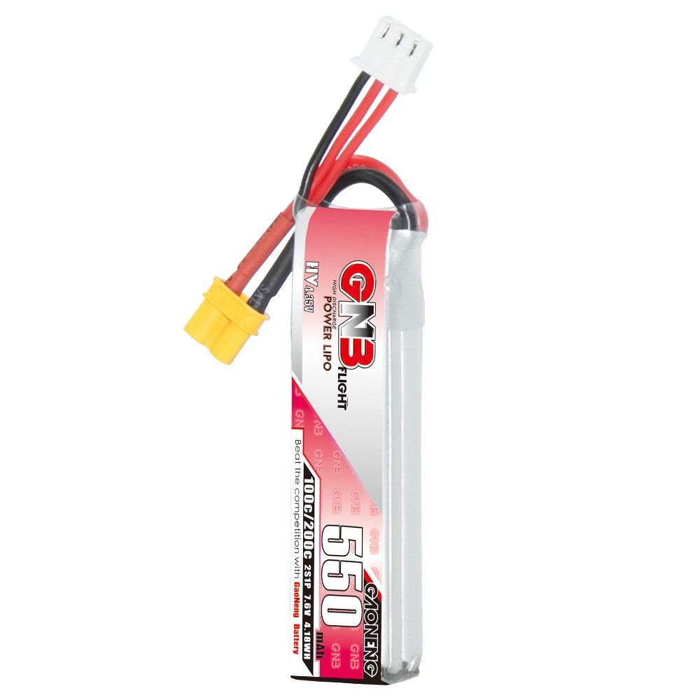 GNB高能550mAh 2S 7.6V 100C HV银燕Tinyhawk无刷航模FPV锂电池图5