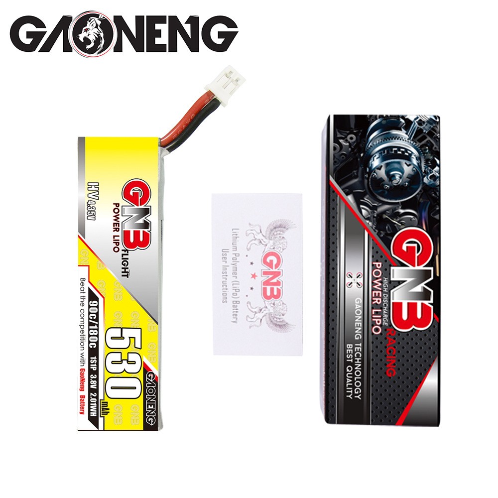 GNB高能530mAh 1S 3.8V 90C HV银燕2.5寸BNF航模无人机 FPV锂电池图4
