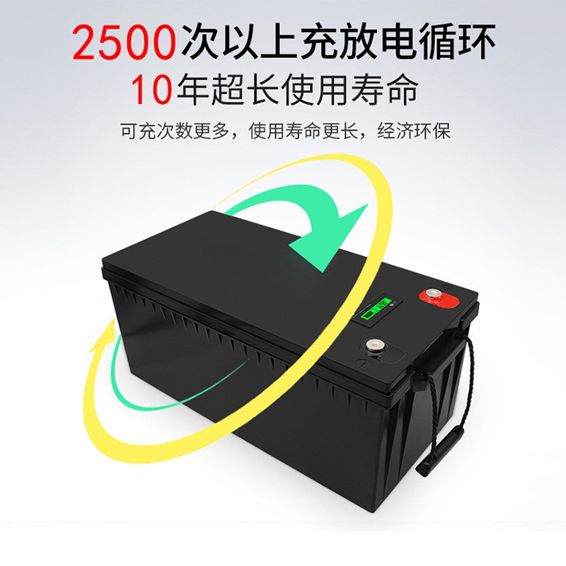 12V200AH房车锂电池汽车大容量储能磷酸铁锂电池大功 率蓄电锂电池图4