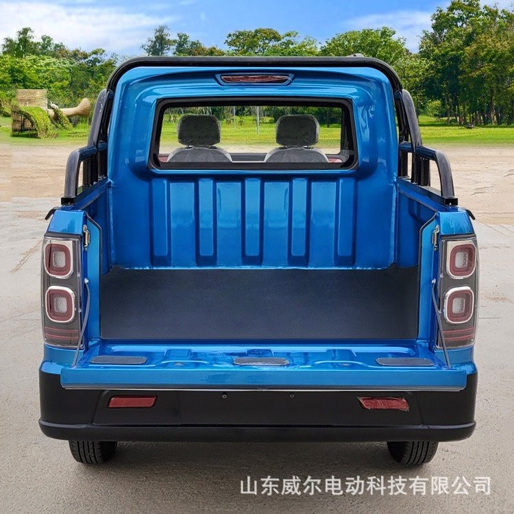 低速油电两用老头乐成人电动皮卡四轮汽车代步新能源拉货家用轿车图3
