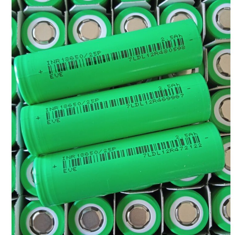 全新A品EVE亿纬25P18650 2500mAh 12C高倍率电动车电摩电瓶车电池图2